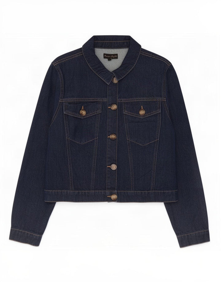 Giacca di jeans corta da donna Phase Eight UK 14 grande cotone blu navy