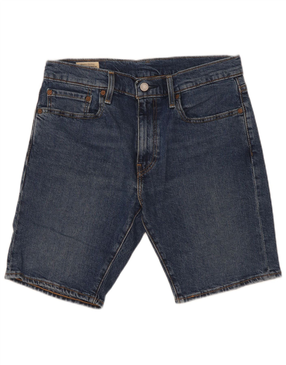 Pantaloncini di jeans Levi's 412 da uomo W31 cotone blu medio