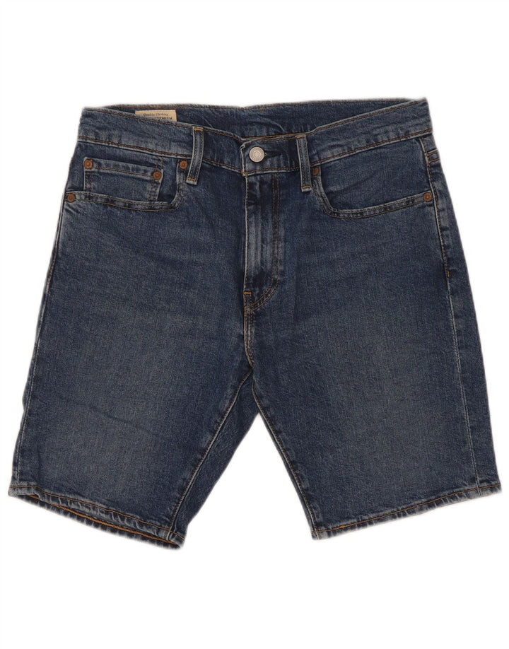 Pantaloncini di jeans Levi's 412 da uomo W31 cotone blu medio