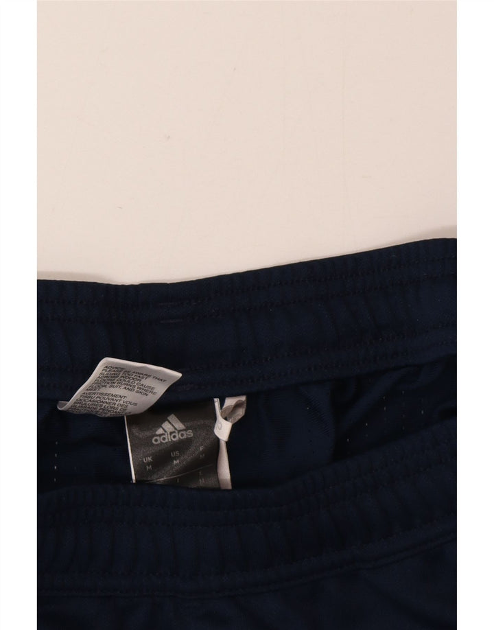 Pantaloni da tuta da uomo Adidas medi in poliestere blu navy