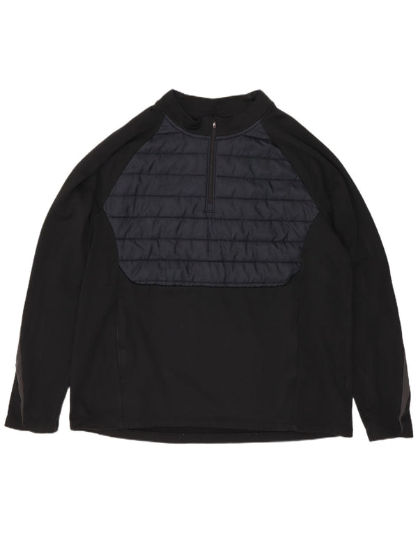 Top da tuta Nike Therma-Fit Zip Neck Pullover da uomo XL Nero Sportivo