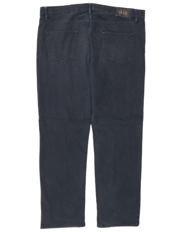 Pantaloni casual da uomo vestibilità regolare Izod W38 L29 blu navy