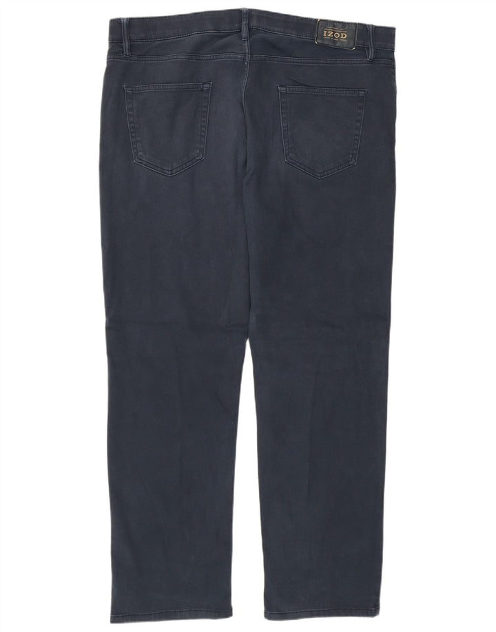 Pantaloni casual da uomo vestibilità regolare Izod W38 L29 blu navy