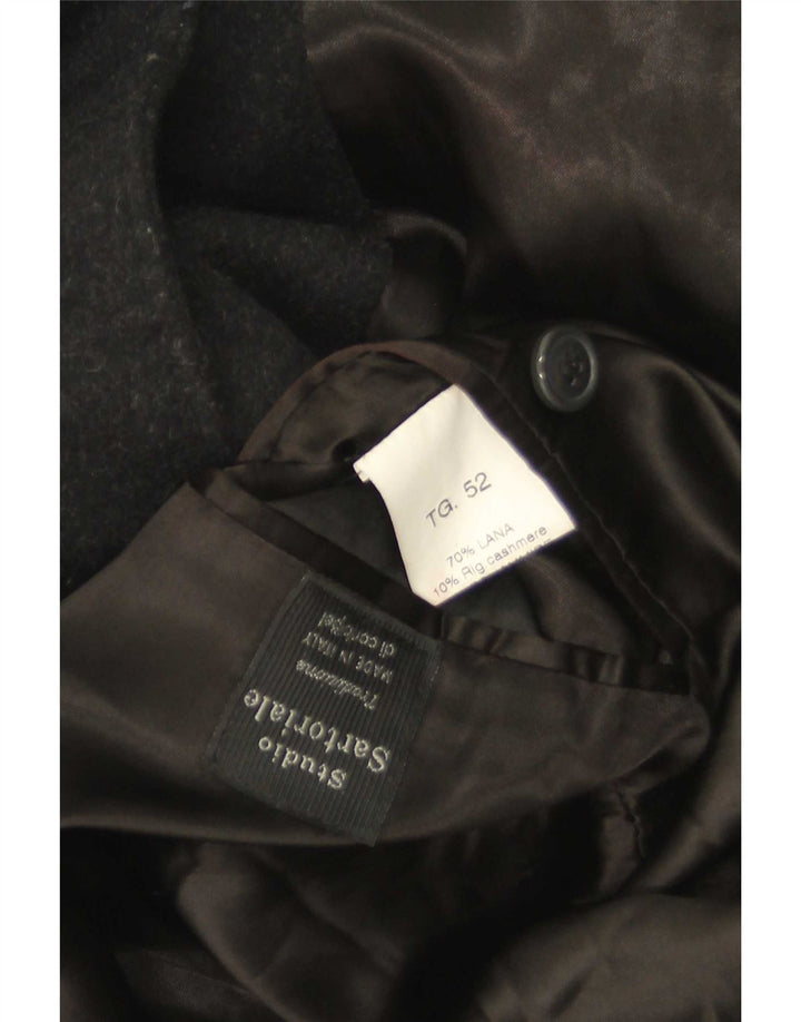 Soprabito vintage da uomo IT 52 XL in lana nera