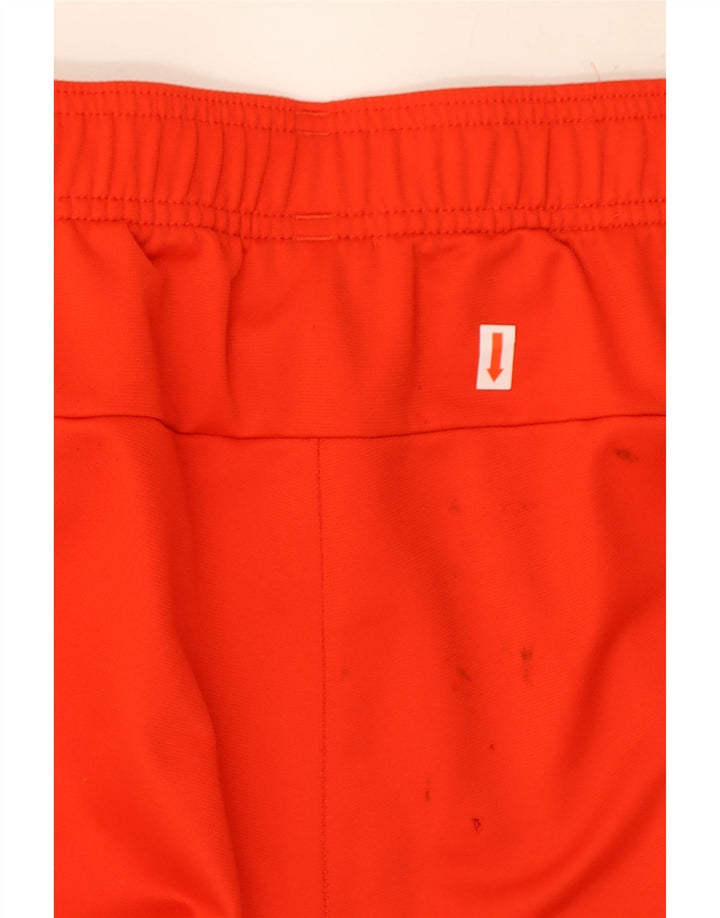 Pantaloni da tuta da uomo Adidas in poliestere rosso medio