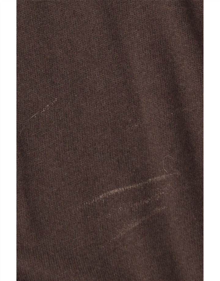 Maglione da donna a collo alto Benetton in lana marrone medio