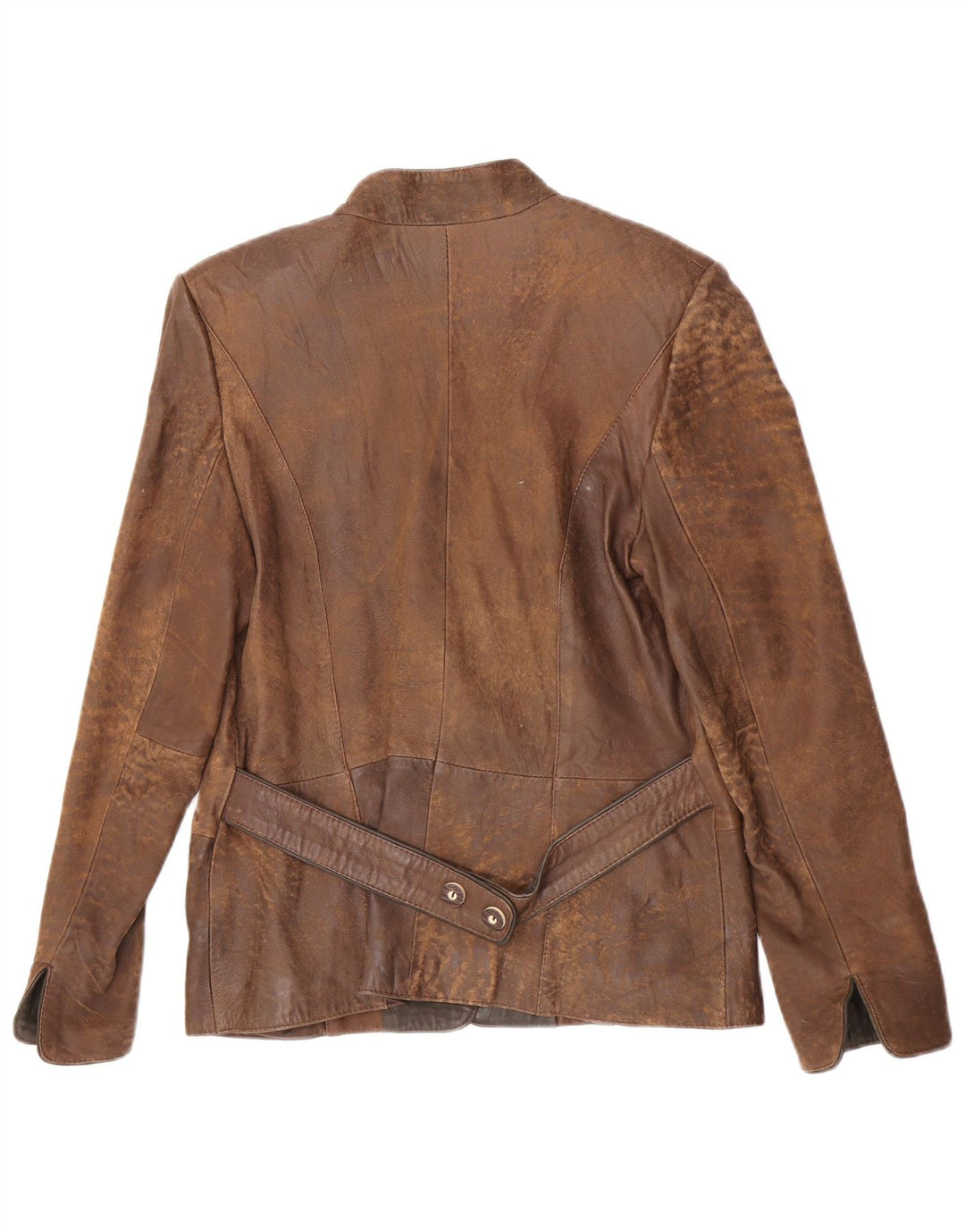 Giacca blazer vintage da donna a 1 bottone EU 38 Colorblock marrone medio