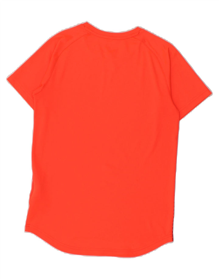 PUMA Boys T-Shirt Top 11-12 Years Large Orange Striped Polyester Vintage Puma and Second-Hand Puma from Messina Hembry 