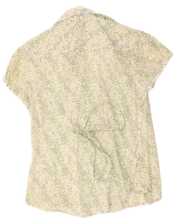 Camicetta a maniche corte da donna di White Stuff UK 12 Cotone floreale medio