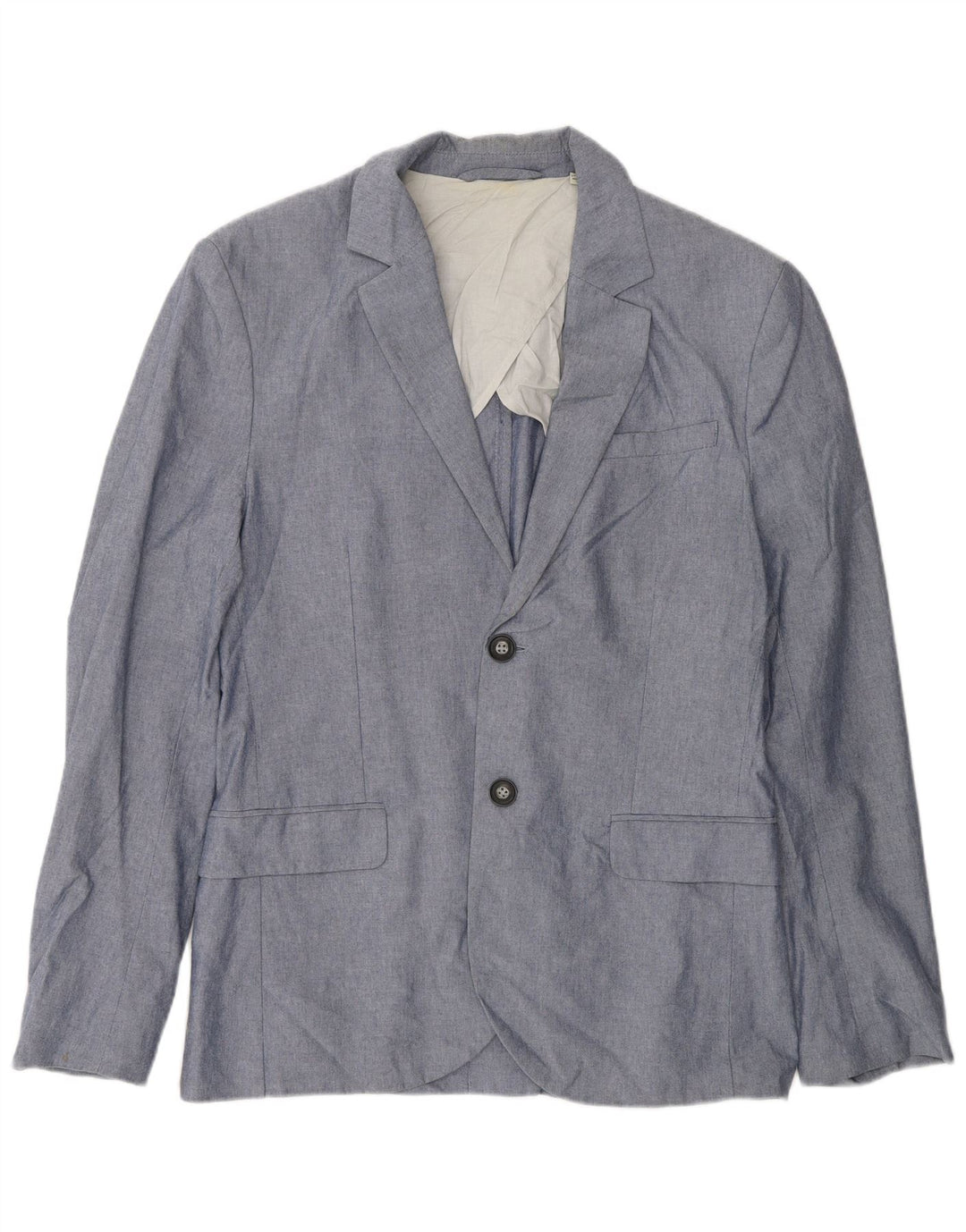 Giacca blazer a 2 bottoni da uomo Jack Wills UK 38 Cotone blu medio