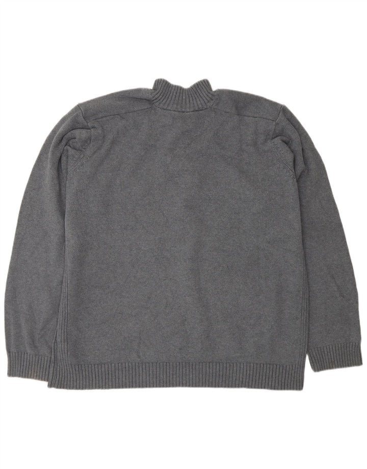 Maglione da uomo Marks & Spencer con collo a bottoni blu Harbour 2XL Grigio