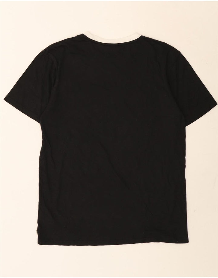 T-shirt grafica da uomo Vans Top grande in cotone geometrico nero