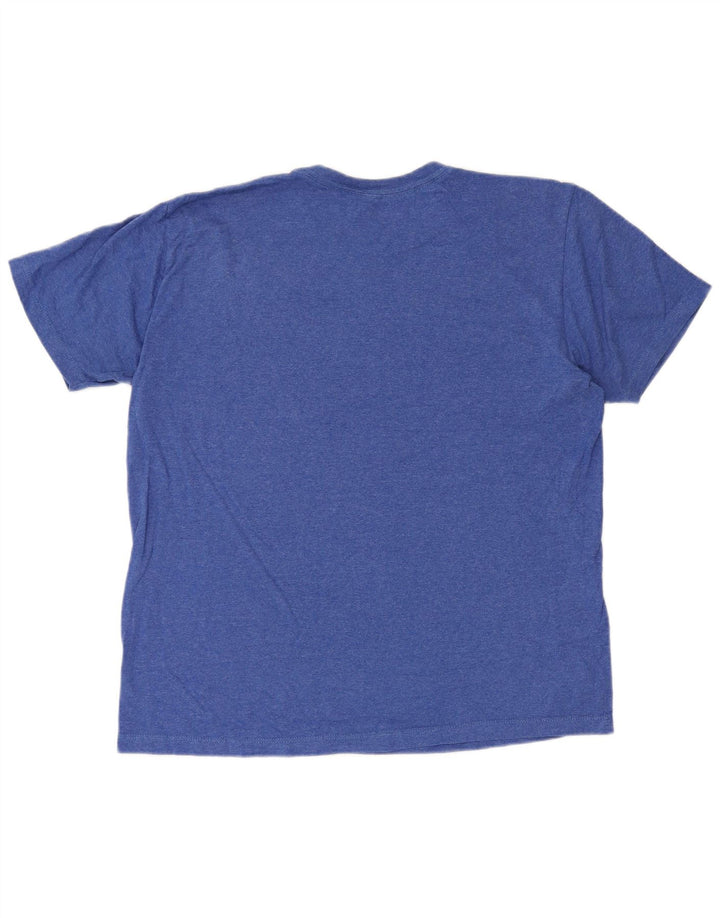 Hurley T-shirt grafica da uomo con vestibilità premium, top grande in poliestere blu