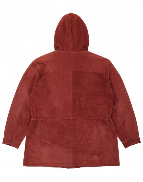 Soprabito in pelle scamosciata da donna Miss Joy EU 44 XL Pelle bordeaux