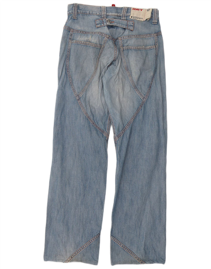 MET Jeans Larghi da Uomo W32 L34 Cotone Blu