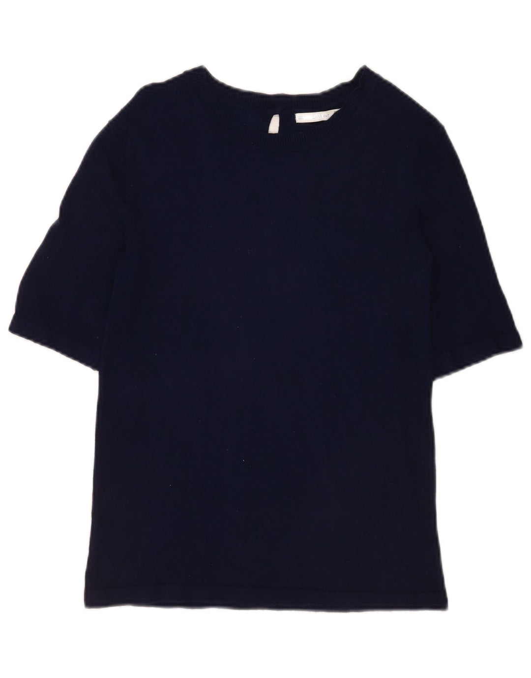 T-shirt Zara da donna Top UK 14 grande blu navy