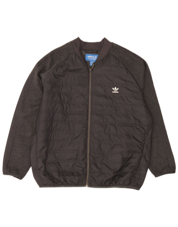 Giacca imbottita da uomo Adidas UK 42 XL poliestere nero