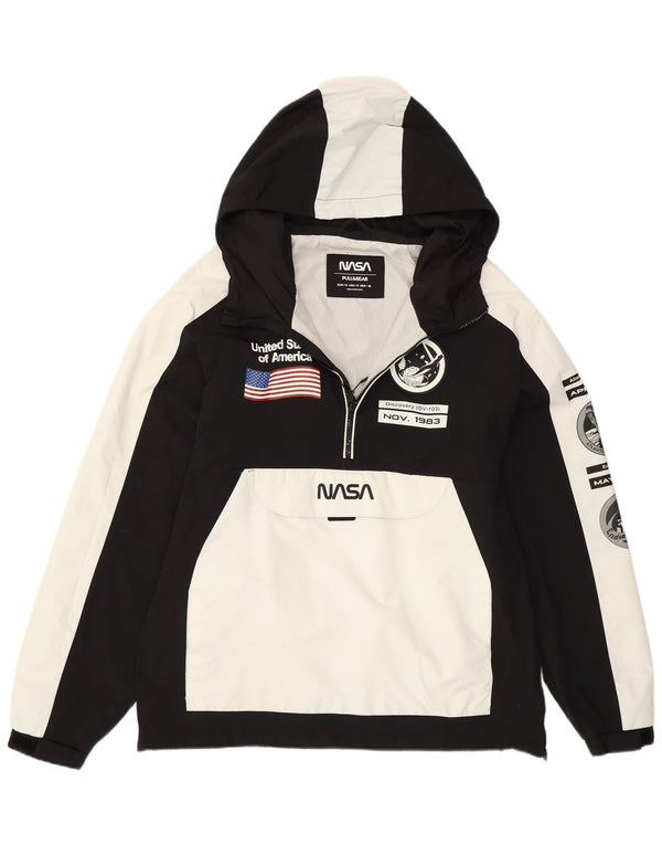 Giacca anorak con grafica Nasa da uomo Pull & Bear UK 38 Medium White Colourblock