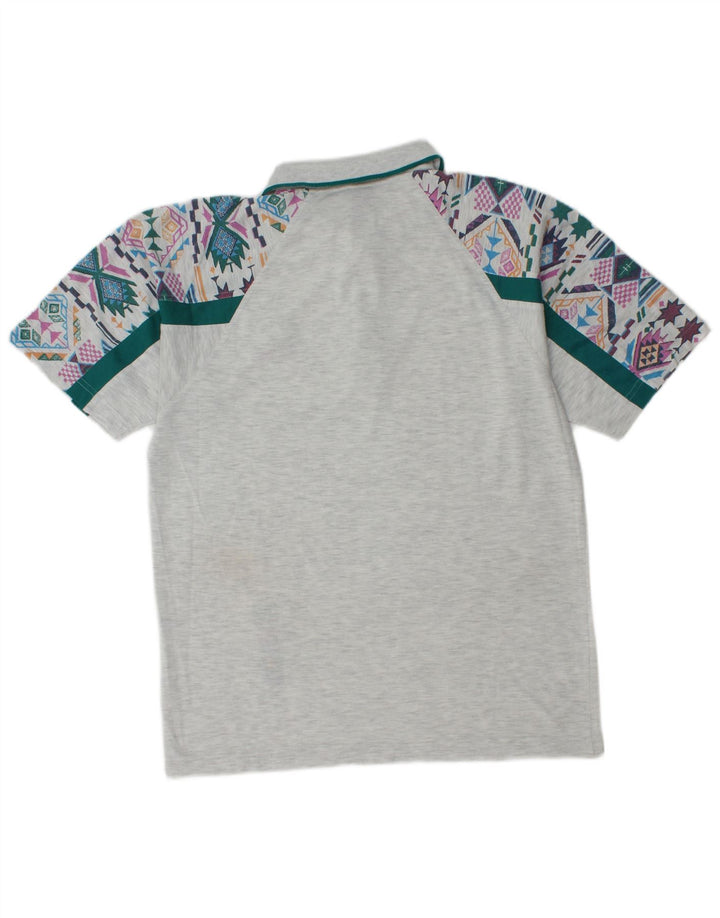 Polo da uomo Lotto Grigio medio geometrico