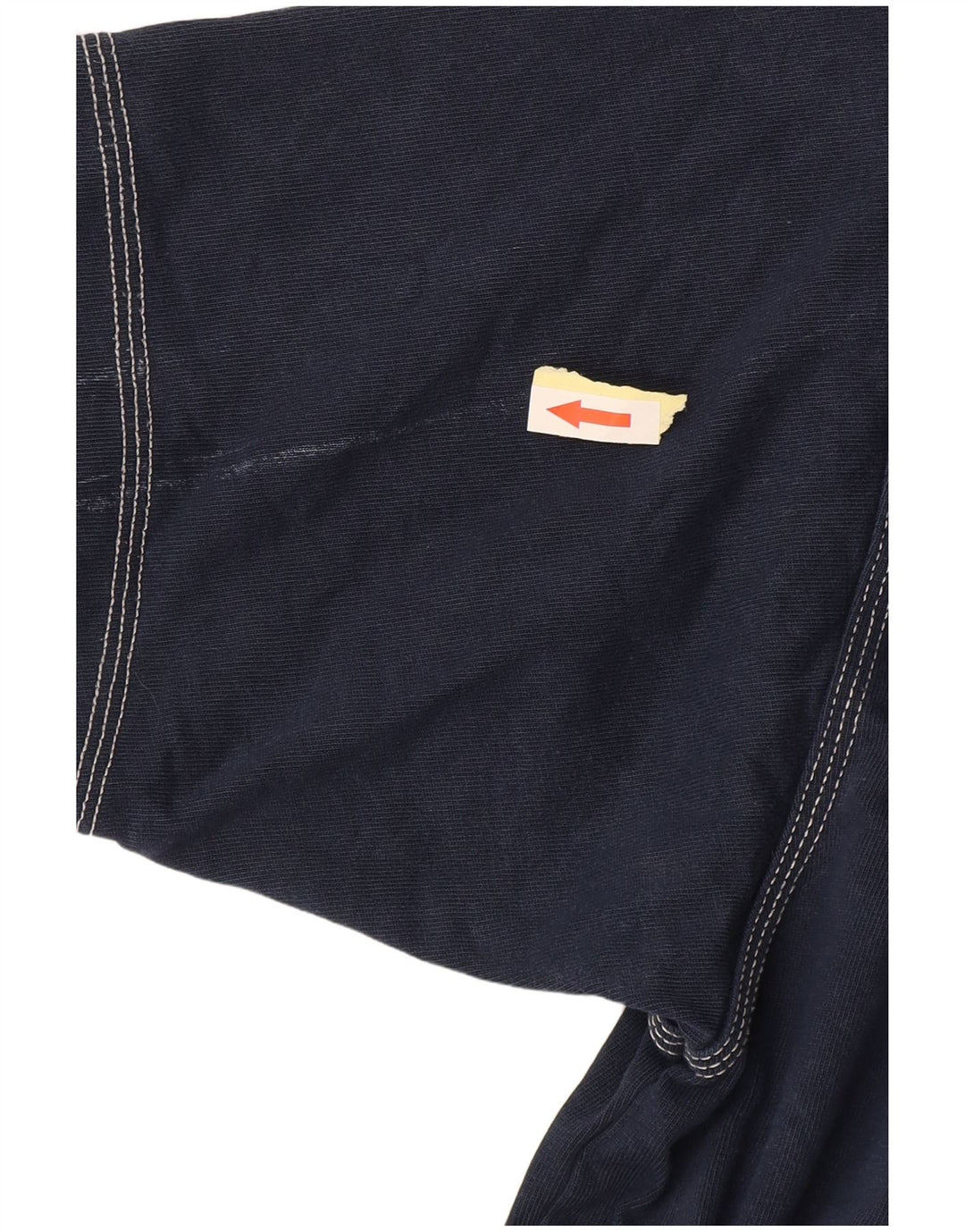 T-shirt da uomo Adidas Top media in cotone blu navy