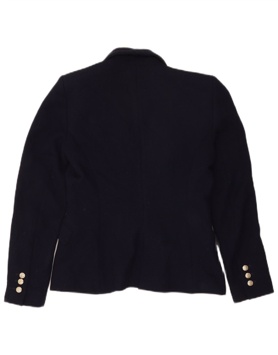 Giacca blazer da donna a 1 bottone Zara UK 12 poliestere blu navy medio