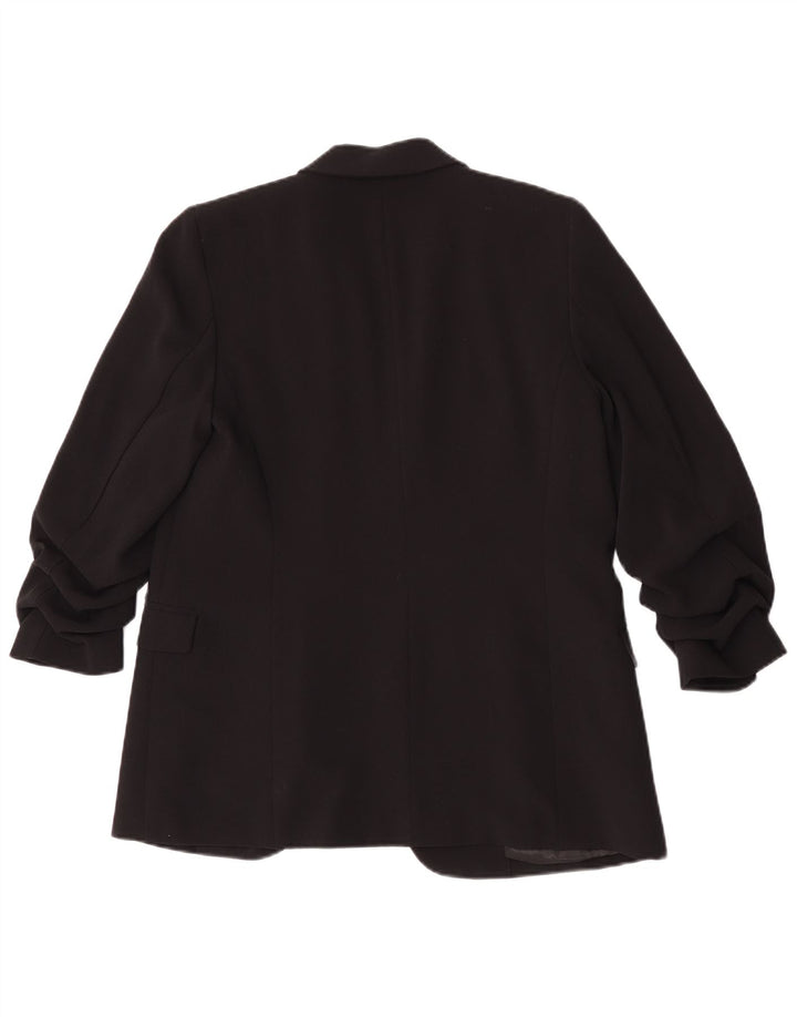 Giacca blazer con maniche a 3/4 da donna Marks & Spencer UK 10 piccola nera