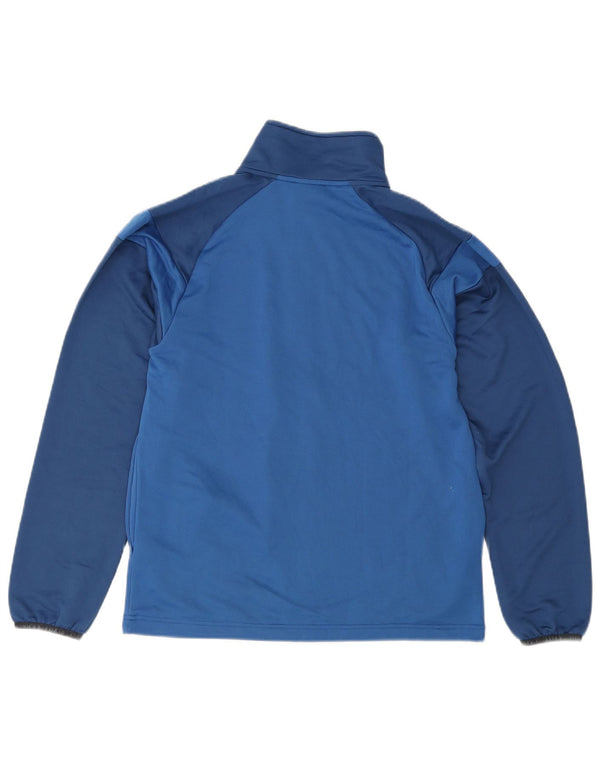 Giacca da ginnastica da uomo Umbro Small in poliestere color block blu