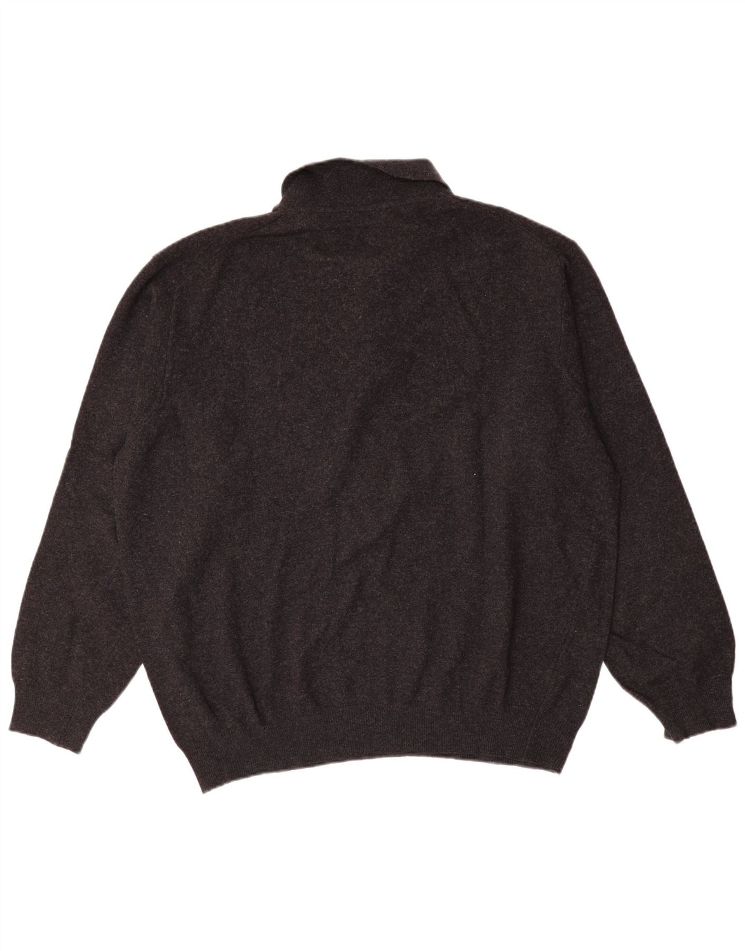 Maglione da uomo a collo alto Benetton XL grigio lana vergine