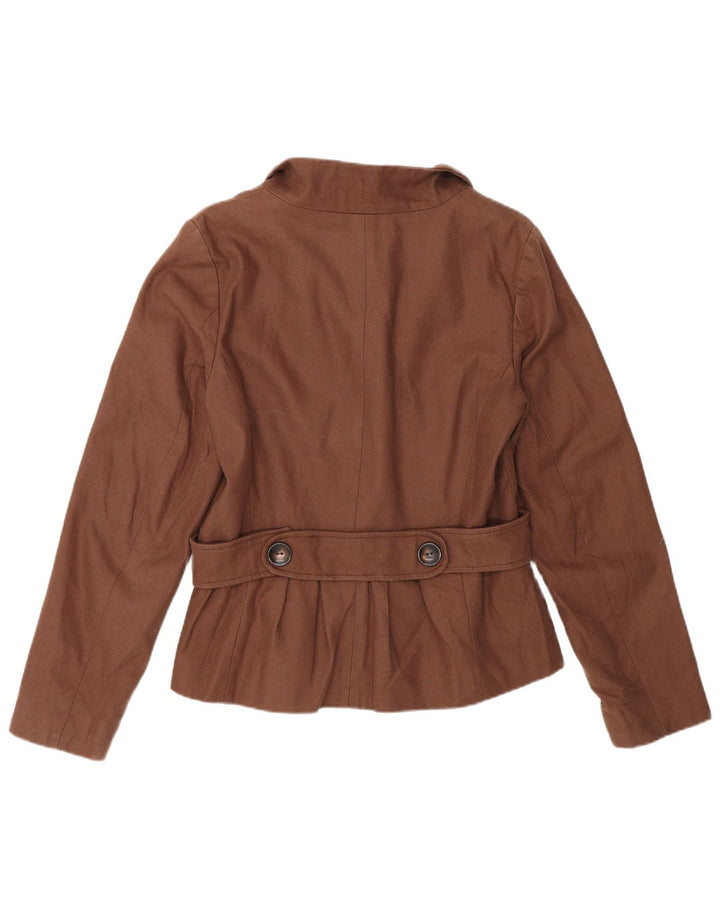 Giacca blazer da donna Mathew Williamson UK 12 Cotone marrone medio