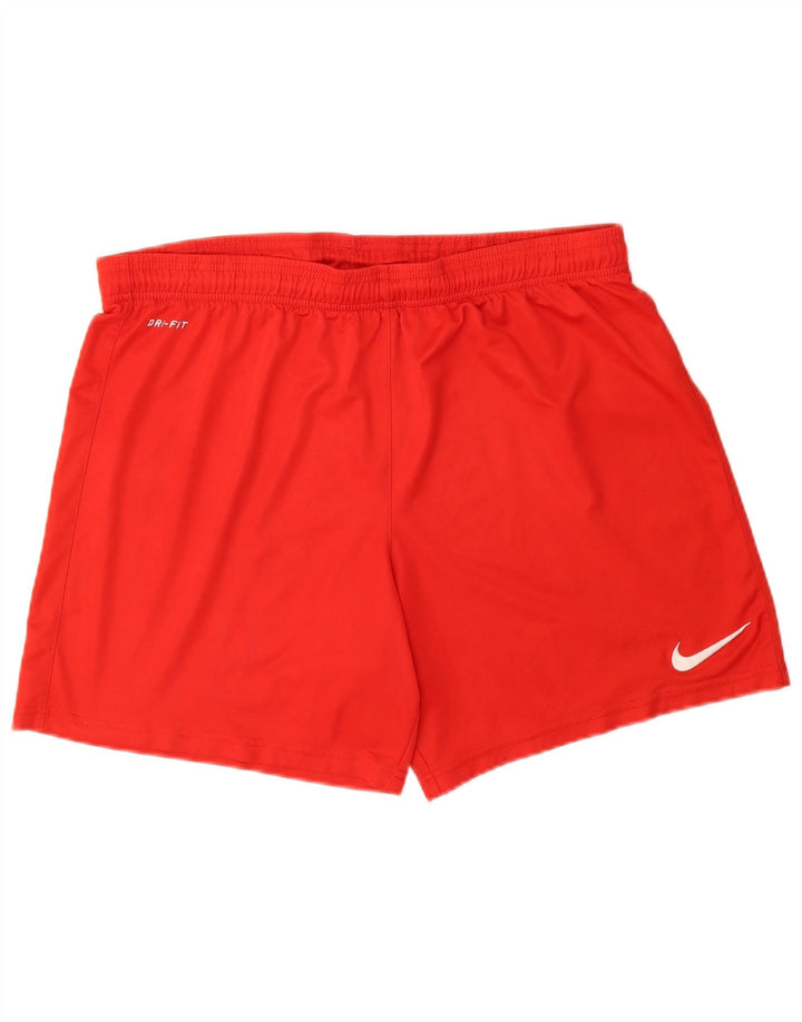 Pantaloncini sportivi Nike Dri Fit da uomo, grandi, in poliestere rosso