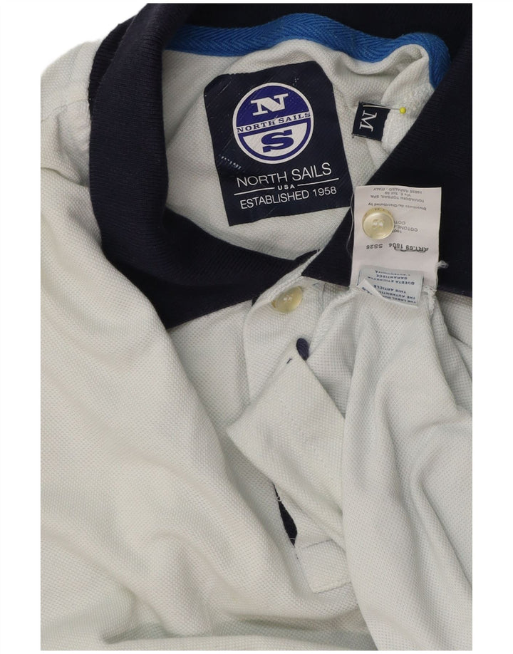 Polo da rugby da uomo North Sails in cotone bianco medio