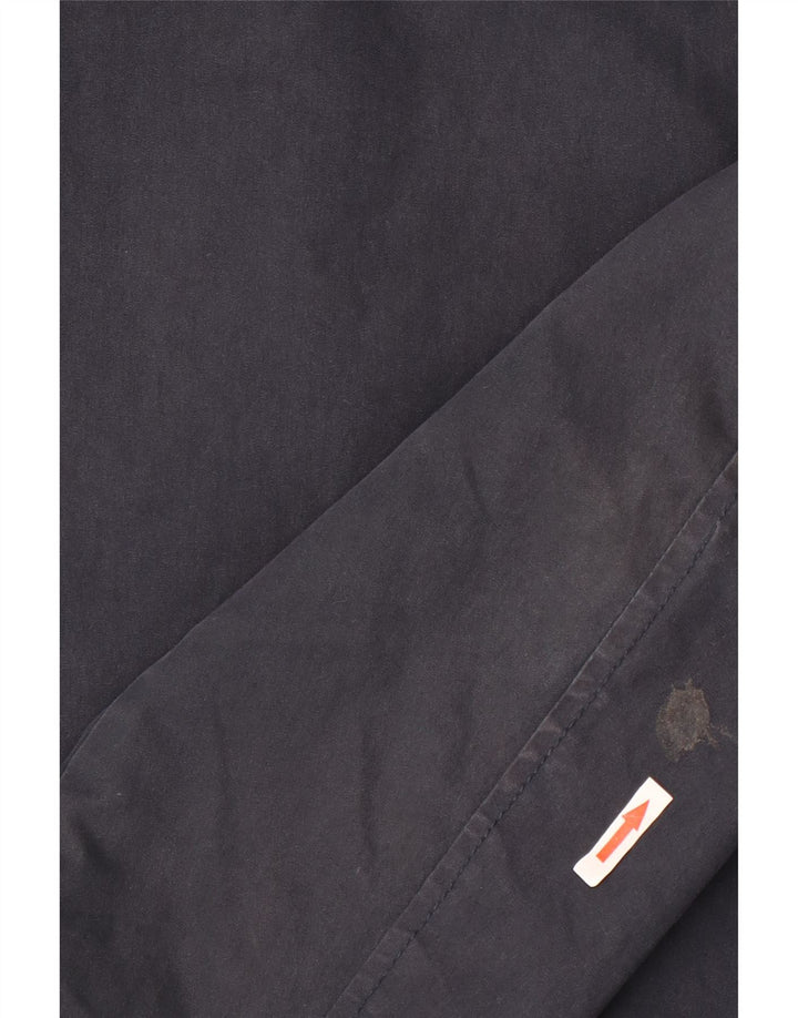 Giacca a vento con cappuccio da uomo LYLE & SCOTT UK 38 medio cotone blu navy