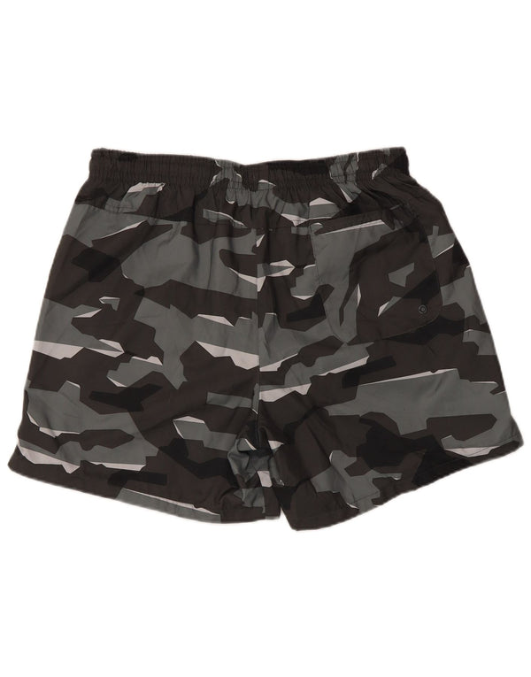 Pantaloncini sportivi da uomo Nike Large in poliestere mimetico grigio