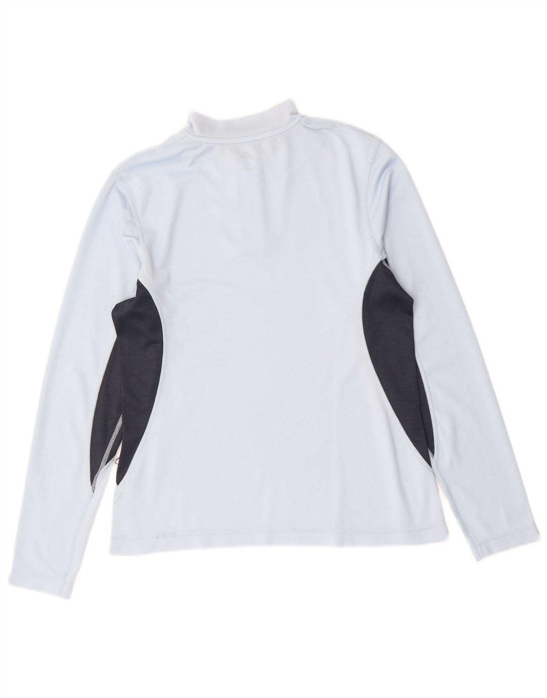 Crane Top da donna con zip e collo a maniche lunghe UK 10 Small Blue Colourblock