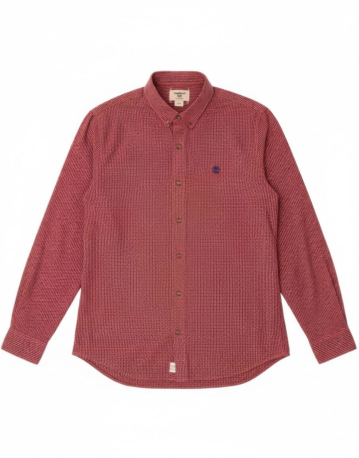 Camicia Timberland da uomo slim fit grande a quadretti rossi
