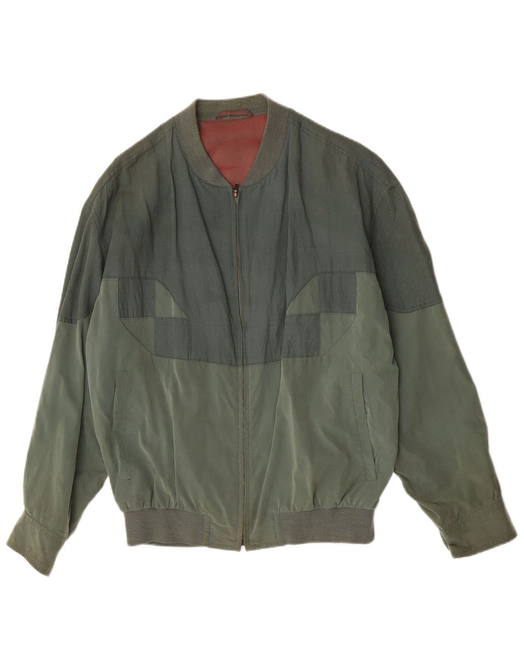 Giubbotto bomber vintage da uomo UK 40 grande colore verde