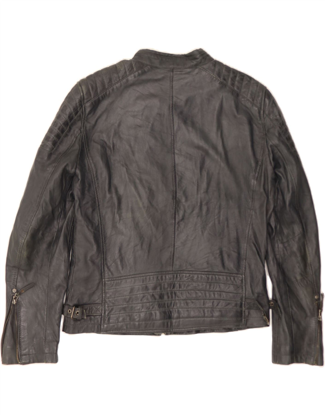 GIPSY Womens Leather Jacket UK 18 XL Black Leather Biker Vintage Gipsy and Second-Hand Gipsy from Messina Hembry 