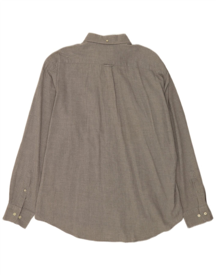 Camicia Gant da uomo vestibilità regolare XL in cotone grigio
