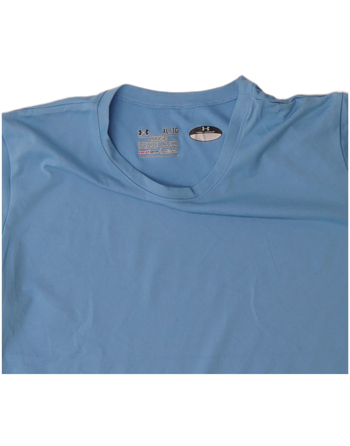 T-shirt Heat Gear da donna UNDER ARMOUR UK 18 XL poliestere blu
