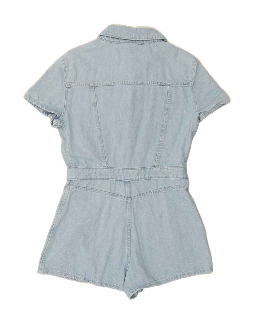 ZARA Womens Denim Playsuit UK 16 Large  Blue Vintage Zara and Second-Hand Zara from Messina Hembry 