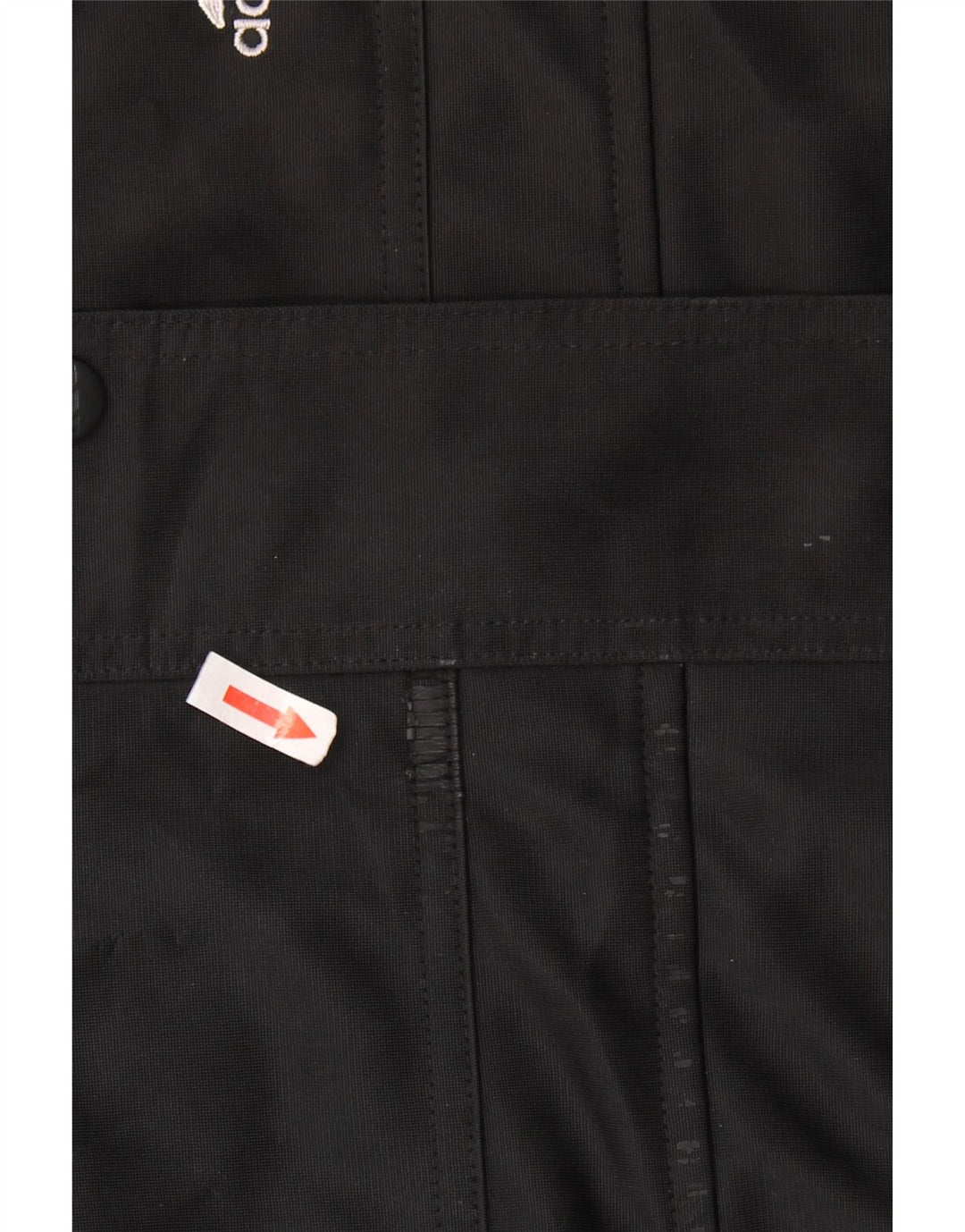 ADIDAS Giacca da ginnastica oversize con cappuccio da donna UK 14 Large Nera