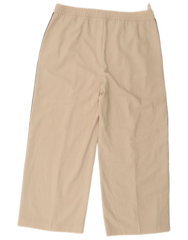 Pantaloni da tuta corti Marks & Spencer da donna UK 18 XL poliestere bianco sporco