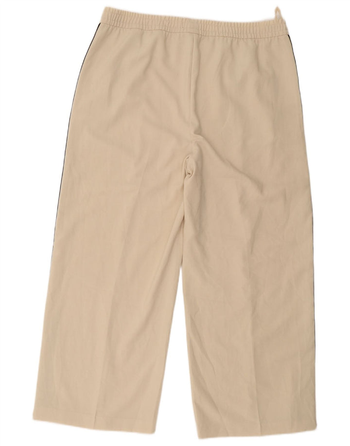 Pantaloni da tuta corti Marks & Spencer da donna UK 18 XL poliestere bianco sporco