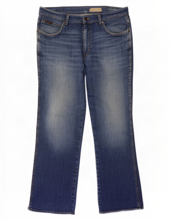 Jeans dritti da uomo Pittsboro Wrangler W36 L30 cotone blu