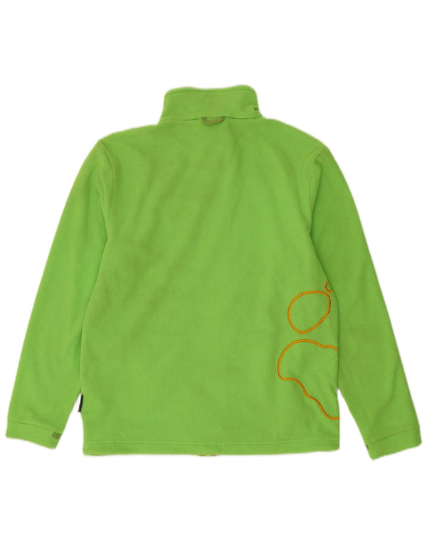 Giacca in pile con fodera grafica per ragazze Jack Wolfskin 13-14 anni in poliestere verde