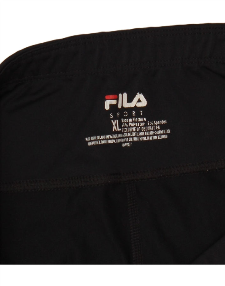 Leggings Capri da donna Fila UK 18 XL Poliestere color block nero
