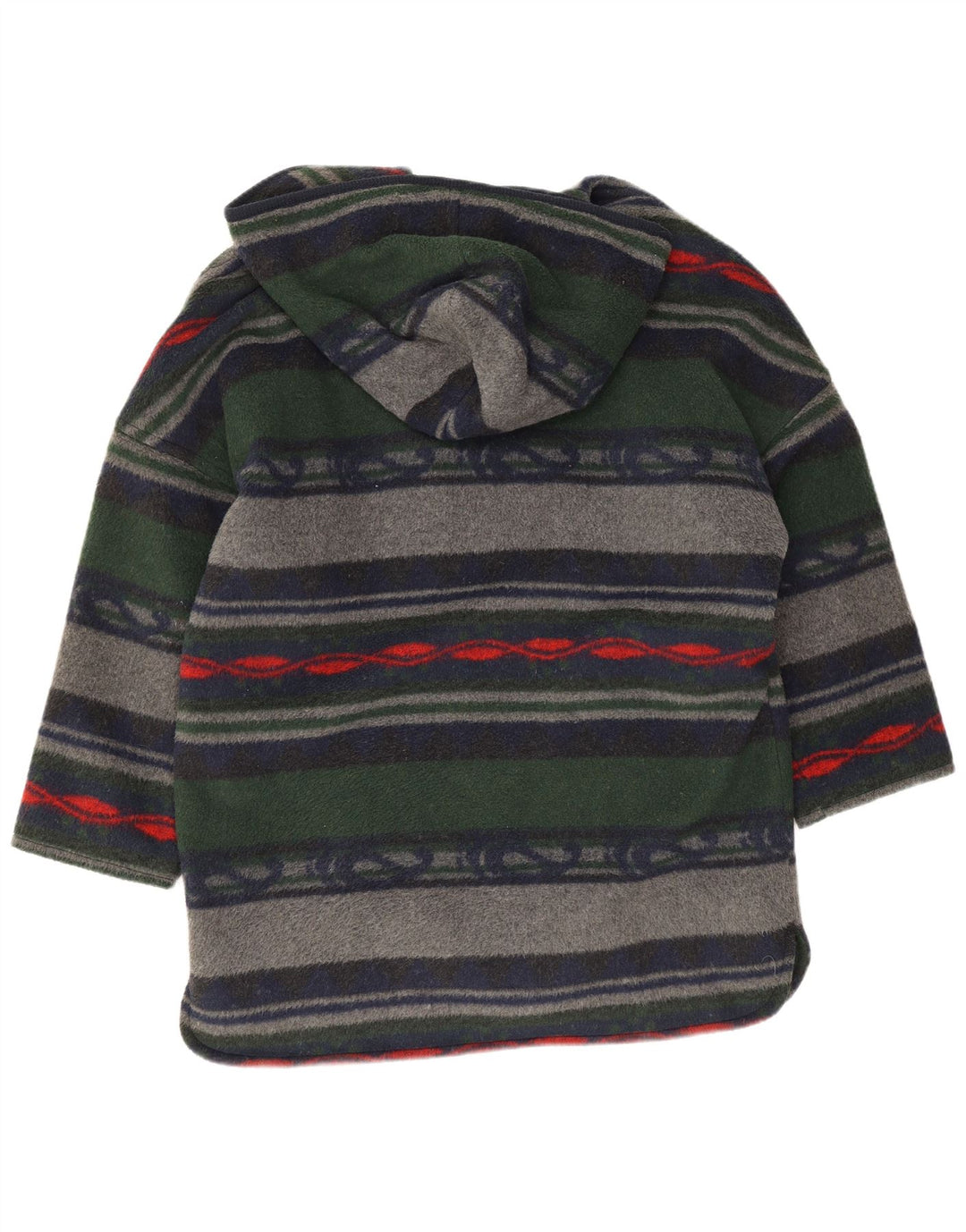 Soprabito oversize da donna vintage UK 16 Grande acrilico a strisce multicolore