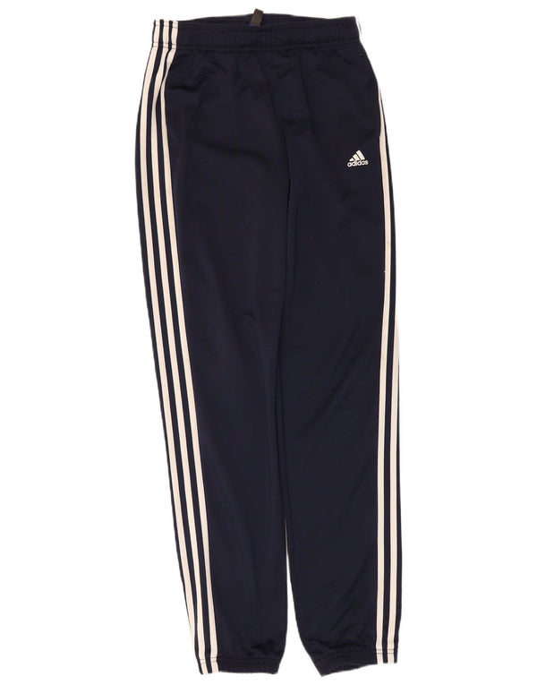 Pantaloni da tuta da ragazzo Adidas Joggers 13-14 anni in poliestere blu navy