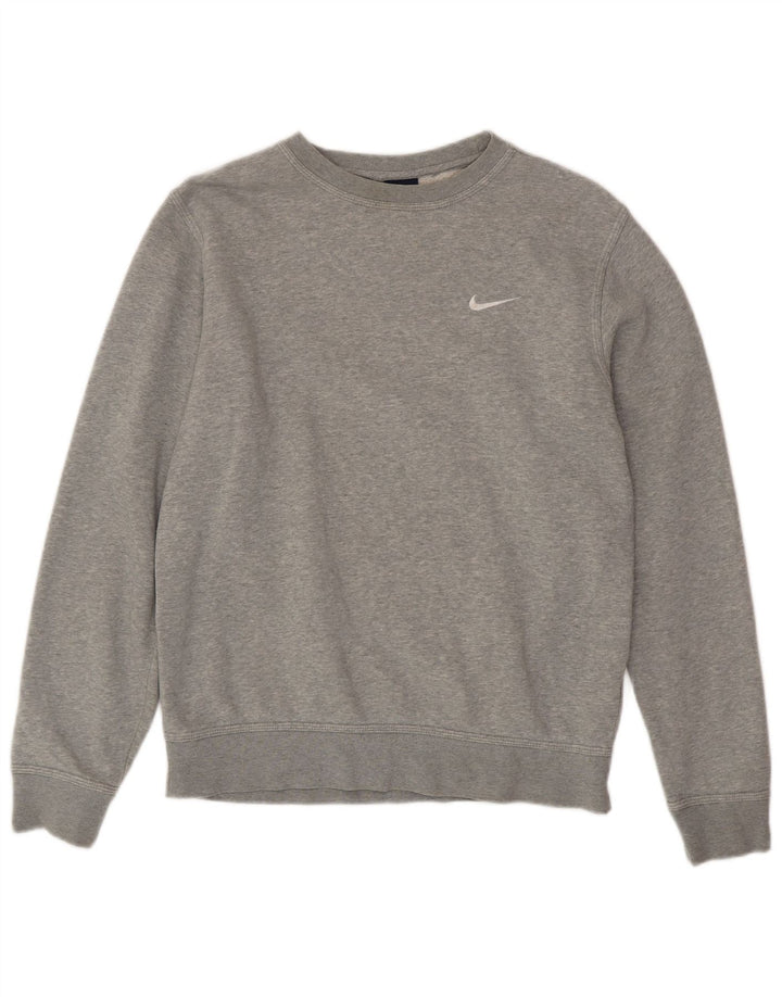 Felpa da uomo NIKE Maglione in cotone grigio medio