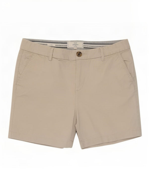 Pantaloncini chino da donna Fat Face UK 8 piccoli W28 cotone beige